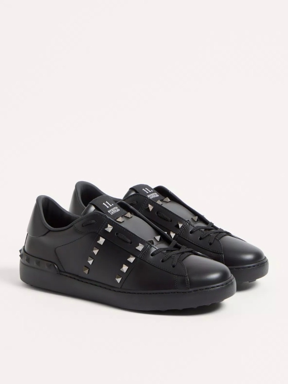 Valentino Rockstud Sneaker In Calfskin Leather